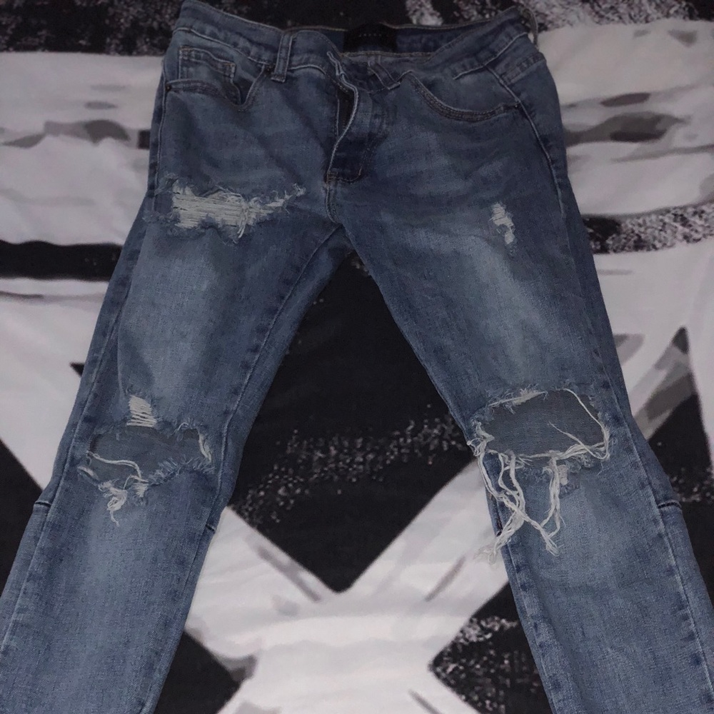 DSRCV 30 Waist blue distressed denim